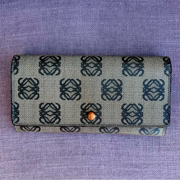 Loewe Handbags - LOEWE Anagram PVC Long Bifold Wallet